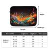 Colorful Musical Print Laptop Case 10 inch Shockproof Protective Notebook Bag Water Resistant Laptop Sleeve view 4