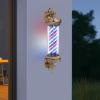 TFCFL 110V Barber Rotating Light,Barber Pole Retro Style Light,Hair Barber Salon Shop Open Sign,Barber Pole Red White Blue Stripes LED Light Wall-Mounted(Red+White+Blue) view 2