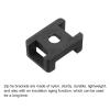 MECCANIXITY 500pcs Cable Tie Base Saddle Type Mount Wire Holder, 0.88"x0.63"x0.35" Wire Clips Organizer Holders Clamps for Electronic Wire Black 0.21"Dia view 4