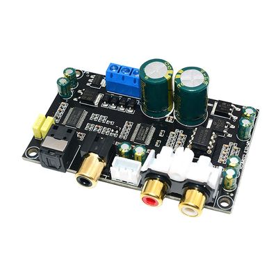 JAGTRADE Decoders HiFi CS8416+CS4398 24Bit 196KHz Chip Coaxial Optical Fiber DAC Board for Computer Motherboard Set-top Box, 82x50mm