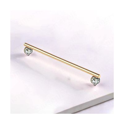 FJYDM Crystal Stone Pull Handles Cupboard Drawer Pulls for Dresser Wardrobe Kitchen Decorative Marble Furniture Handles (Color : E 224mm)