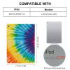 Abstract Swirl Design Tie Dye Tablet Case Compatible with ipad Pro/2016 ipad Pro (9.7in) TPU Protective Case Auto Sleep/Wake Cover view 2
