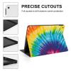 Abstract Swirl Design Tie Dye Tablet Case Compatible with ipad 2019/2020/2021(10.2in) TPU Protective Case Auto Sleep/Wake Cover, style view 4