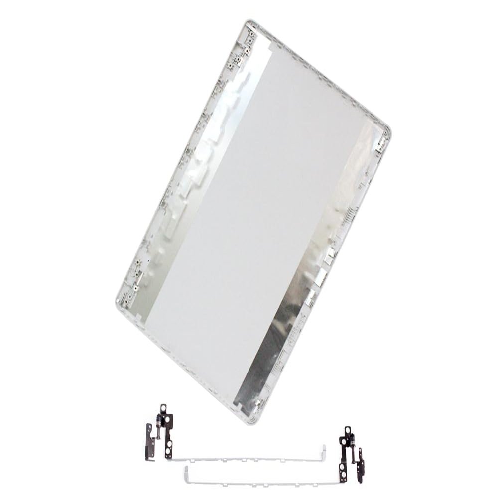 CyanWind LCD Back Cover & Hinges for HP 17-by 17-CA 17T-by 17Z-CA 17-by2053cl 17-by3063st 17-by0062st 17-by3053cl 17-by0053cl 17-by4013dx 17-by4633dx 17-ca0064cl 17-ca3055cl L22499-001 L22536-001