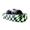 Green Checker Swirl Camera Strap Universal DSLR Neck & Shoulder Strap, Photography Accessory, Gift for Men & Women view 3