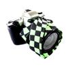 Green Checker Swirl Camera Strap Universal DSLR Neck & Shoulder Strap, Photography Accessory, Gift for Men & Women view 4