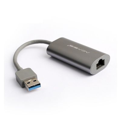 USB C Ethernet Adapter Network Card USB-C to Ethernet RJ45 LAN Compatible with MacBook Windows 7/8/10 Type C Ethernet 10/100/1000Mbps (Size : USB3.0 Grey)