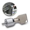JAGTRADE Silver Metal Desktop Computer Lock with Key, Anti-Theft, Modern Style, Works with Most Desktops & Docking Stations view 4