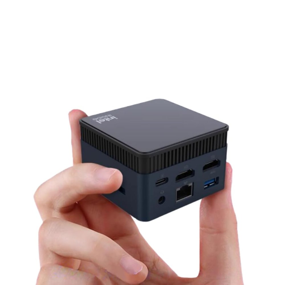 WayPonDEV BY51 Intel Alder Lake N100 Mini Computer,Windows 11 Pro Mini PC, M.2 2242 NVME SSD, Support Dual 4K Display, WiFi5/BT4.2,GbE for Office Home Theater Gaming (12G RAM+256G SSD)