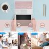 Wireless Bluetooth Keyboard,10-inch Ultra-Slim 7 Color Backlight with Touchpad,Rechargeable Wireless Magnetic Bluetooth Portable Keyboard,for Smartphone Laptop Tablet Travel (White) view 3