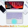 Wireless Bluetooth Keyboard,10-inch Ultra-Slim 7 Color Backlight with Touchpad,Rechargeable Wireless Magnetic Bluetooth Portable Keyboard,for Smartphone Laptop Tablet Travel (White) view 4