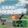 5000mah Alertsync NOAA Weather Emergency Radio with Solar Charging, AM FM Hand Crank Windup Radio SOS Alarm LED Flashlight with Earphone Jack for Home, Camping, Survival Hurricane (Green) view 3