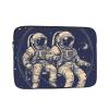 DJUETRUI Astronaut Men Print Laptop Case 13 inch Shockproof Protective Notebook Bag Water Resistant Laptop Sleeve, Black view 1