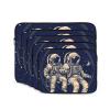 DJUETRUI Astronaut Men Print Laptop Case 13 inch Shockproof Protective Notebook Bag Water Resistant Laptop Sleeve, Black view 2