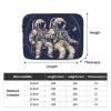 DJUETRUI Astronaut Men Print Laptop Case 13 inch Shockproof Protective Notebook Bag Water Resistant Laptop Sleeve, Black view 4