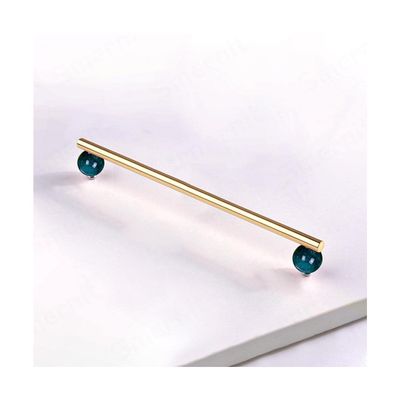 FJYDM Crystal Stone Pull Handles Cupboard Drawer Pulls for Dresser Wardrobe Kitchen Decorative Marble Furniture Handles (Color : D 224mm)