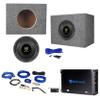 Rockville W65K9D4 Bundle: 6.5 in 1000W Peak/250W RMS Car Subwoofer, Dual 4-Ohm, dB11 Mono Amplifier, RWK81 Amp Installation Kit, RS65 6.5 in Sealed Sub Box, Complete Installation Kit, 5-Items view 1
