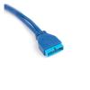 0.5M 2" USB 3.0 Motherboard 20 Pin Male Plug to 20pin Female Extension Cable New PC Computer Mainboard Adapter Header Cord view 3