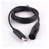 F-T-D-I USB to 3Pin X-L-R D-M-X RS485 Serial Adapter Converter Audio Management System Speaker Cable Compatible with DP448 Marani DPA240P (Size : 1M, Color : Transparent USB) view 4