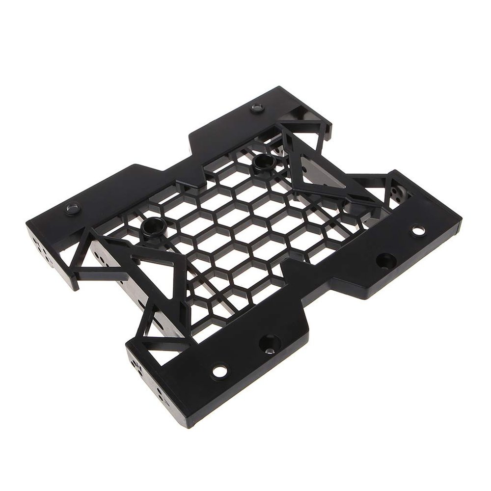 JAGTRADE Desktop Chassis Optical Drive Bracket 5.25 to 3.5 inch 2.5 Bay Caddy Tray SSD Conversion Shelf for PC Computer, 120x146x20mm