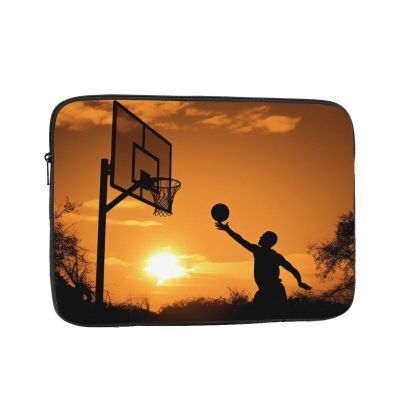 Basketball Games Print Laptop Case 13 inch Shockproof Protective Notebook Bag Water Resistant Laptop Sleeve