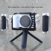 Camera Cage Side Handle, Aluminum Alloy Side Handle Grip with 1/4 Screw Cold Shoe Mount, Adjustable Handle Grip for Photography, Vlogging (Silver) view 4