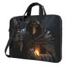 Dwrepo Grim-Reaper Print Laptop Bag With Shoulder Strap Computer Bag Slim Handbag for Women Men 14 inch view 1