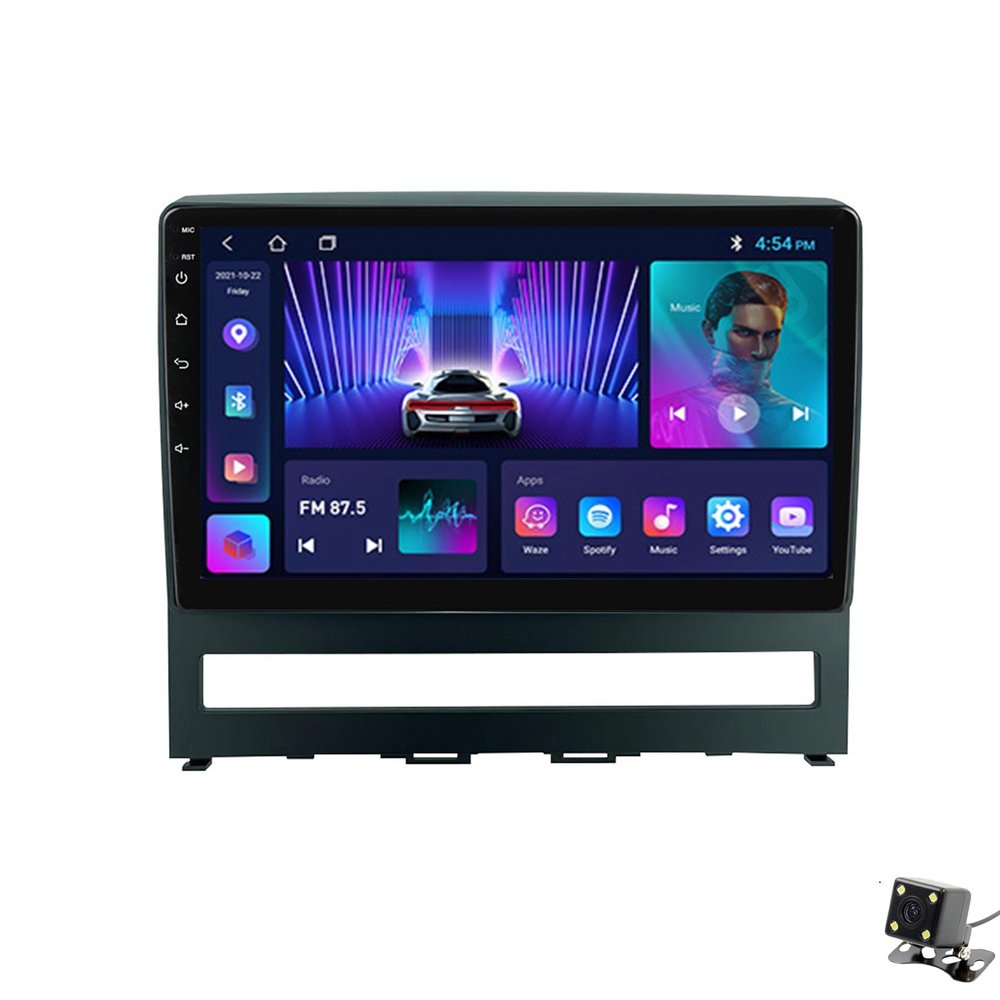 ADMLZQQ Double Din Car Stereo Multimedia with Bluetooth and 9" Touchscreen Android 12 for Fiat Perla 9 2009, with GPS/Car-Play Android/SWC/Backup Camera/Mirror Link/4G WiFi,M95s