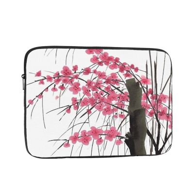 Cherry Blossoms Tree Print Laptop Case 10 inch Shockproof Protective Notebook Bag Water Resistant Laptop Sleeve