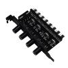 12V 4Pin 3Pin Speed Controller Knob 1 to 3 8 Way Compatible with Computer Regulator PC Case Cooling Fan Hub Easy Install Practical (Size : Large 4P) view 3
