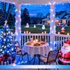 JMEXSUSS 2 Pack 100 LED Blue and White Christmas Lights view 4