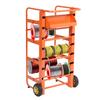 Wire Spool Rack Cable Caddy,Portable Wire Rack Dispenser with Wheel,Automotive Wiring Storage, Multi-Spool Wire/Cable Dispenser for Electrical Industrial & Retail Use view 1