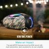 MEE Audio PartySPKR Bluetooth Wireless Speaker, Powerful 60W RMS Stereo Sound, 2 Subwoofers, Portable Speaker for Outdoor, Camping, Beach, Camo view 2