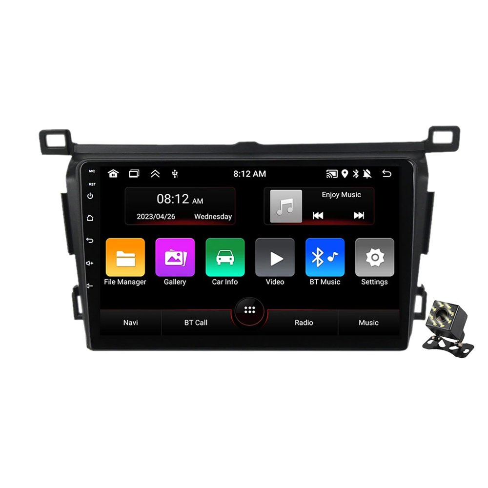 2 Din Car Stereo Android 12 for Toyota RAV4 2013-2018 Carplay/Android Auto 9 Inch Touch Screen Car Radio Support Bluetooth/FM/WiFi/GPS/SWC/Carplay/Android Auto,M90s/1+32g