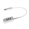 JAGTRADE USB 2.0 Hub USB Hub 2.0 Multi USB Splitter Hub Use Power Adapter 3 Port Multiple Expander 2.0 USB Hub, 30cm, White view 1