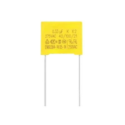100PCS 275V334K Safety Capacitor X2 P=15mm 0.33uF 330nF