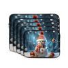 Christmas Ball Snowman Print Laptop Case 10 inch Shockproof Protective Notebook Bag Water Resistant Laptop Sleeve view 2
