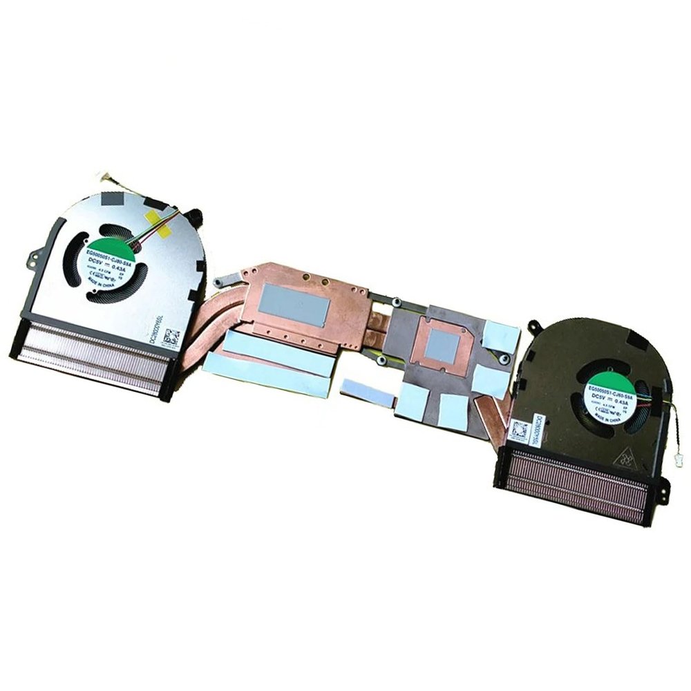 0V9PVY AT3RH0010AL CPU + GPU Heatsink with Cooling Fan Replacement for Dell XPS 15 9520 for Precision 5570 M5570 Series Laptop 5V 0.43A 4PIN EG50050S1-CJ60-S9A EG50050S1-CJ80-S9A 0594WG 0MC4KC