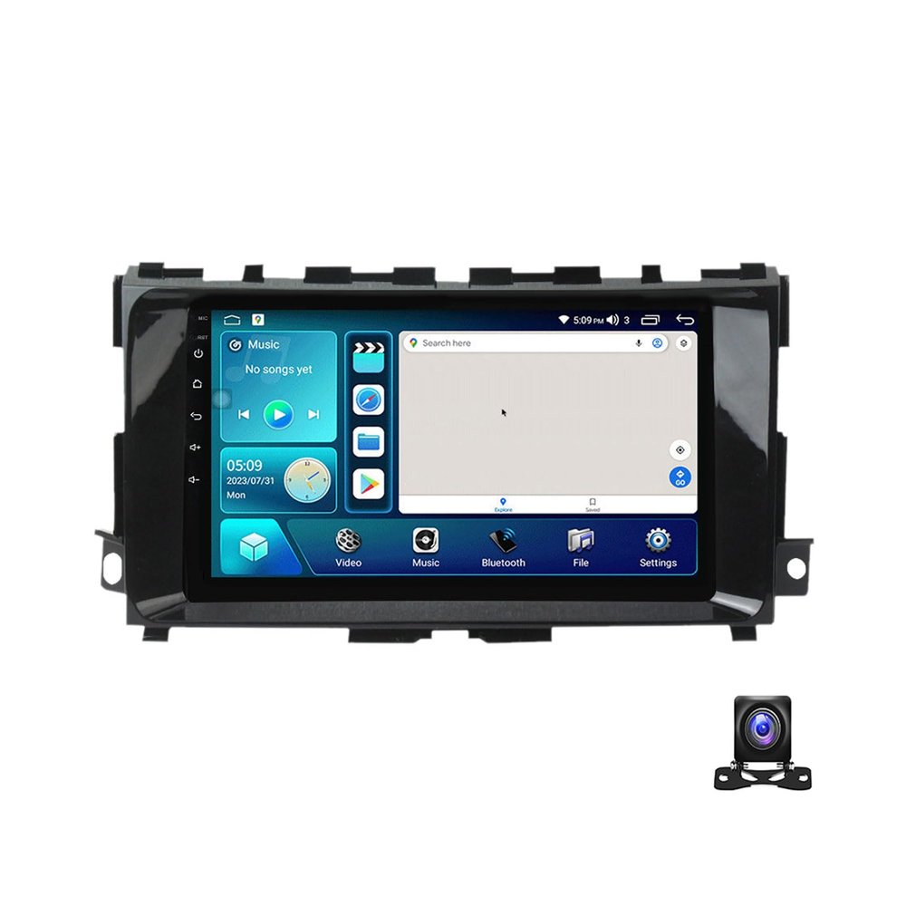 EsaSam 9 Inch Android 12 Car Stereo Multimedia Car Radio for Nissan Altima Teana 2013~2018 GPS Navigation MP5 Player with 4G/USB/RDS/DSP/Carplay/Auto+720P Backup Camera,4 core m150s 2g+32g