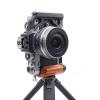 Camera Cage with Wood Handle, Anodized Anti Slip Easy to Install Accurate Modeling Various Handle Installations Secure Screw Fastening for ZFC (Black) view 3