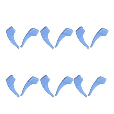TakenE 6/2 Pairs Non-Slip Eyeglass Hook Silicone Anti-Slip Ear Grips Comfort Glasses Retainers Fit Compatible Spectacle Sunglasses Reading Glasses (Color : Blue 6 Pairs)