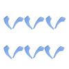 TakenE 6/2 Pairs Non-Slip Eyeglass Hook Silicone Anti-Slip Ear Grips Comfort Glasses Retainers Fit Compatible Spectacle Sunglasses Reading Glasses (Color : Blue 6 Pairs) view 1