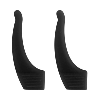 TakenE 2Pcs Glasses Non-Slip Sleeve Movement Does Not Fall Without Hurting Ears Ear Hooks Silicone Anti-Slip Mirror Sleeves (Color : Black)