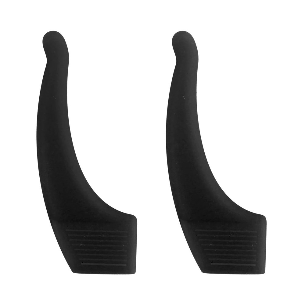 TakenE 2Pcs Glasses Non-Slip Sleeve Movement Does Not Fall Without Hurting Ears Ear Hooks Silicone Anti-Slip Mirror Sleeves (Color : Black)