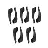 TakenE Round Silicone Antiskid Sleeve Sunglasses Leg Grip Cover Fasteners Ear Hook Non-Slip Covers Clear Accessories (Color : 5pairs-Hook Black) view 1