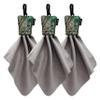 SPUDZ Classic Microfiber Lens Cleaner Clip-On Pouch, Washable for Binoculars, Scopes, Glasses, Screens | Classic | Alpine Mountain Camo, 6 x 6 Inch (3-Pack) view 1