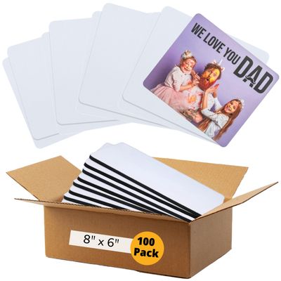 100 Pcs Bulk Blank Mouse Pads for Sublimation Printing, HTV, or Screen Printing (8 X 6)