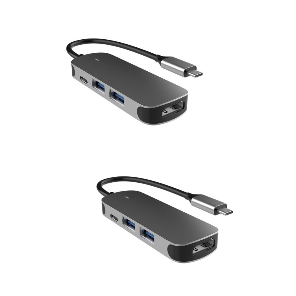 jojofuny 2pcs USB Type Hub for Fast Charging Pd for Laptops Tablets Phones Compact Expansion for Business and Daily Use