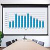 Saicool Projector Screen 100 Inch 16:9 HD Portable Manual Pull Down Projector Screen, Wall Ceiling Mounted Retractable Widescreen for Home Theater Cinema Office Movie TV Game (Black, 100in 16:9) view 2