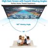 Saicool Projector Screen 100 Inch 16:9 HD Portable Manual Pull Down Projector Screen, Wall Ceiling Mounted Retractable Widescreen for Home Theater Cinema Office Movie TV Game (Black, 100in 16:9) view 4